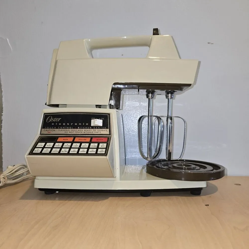 Vintage OSTER 16-Speed Electronic Touch Control Kitchen Center Blender Mixer